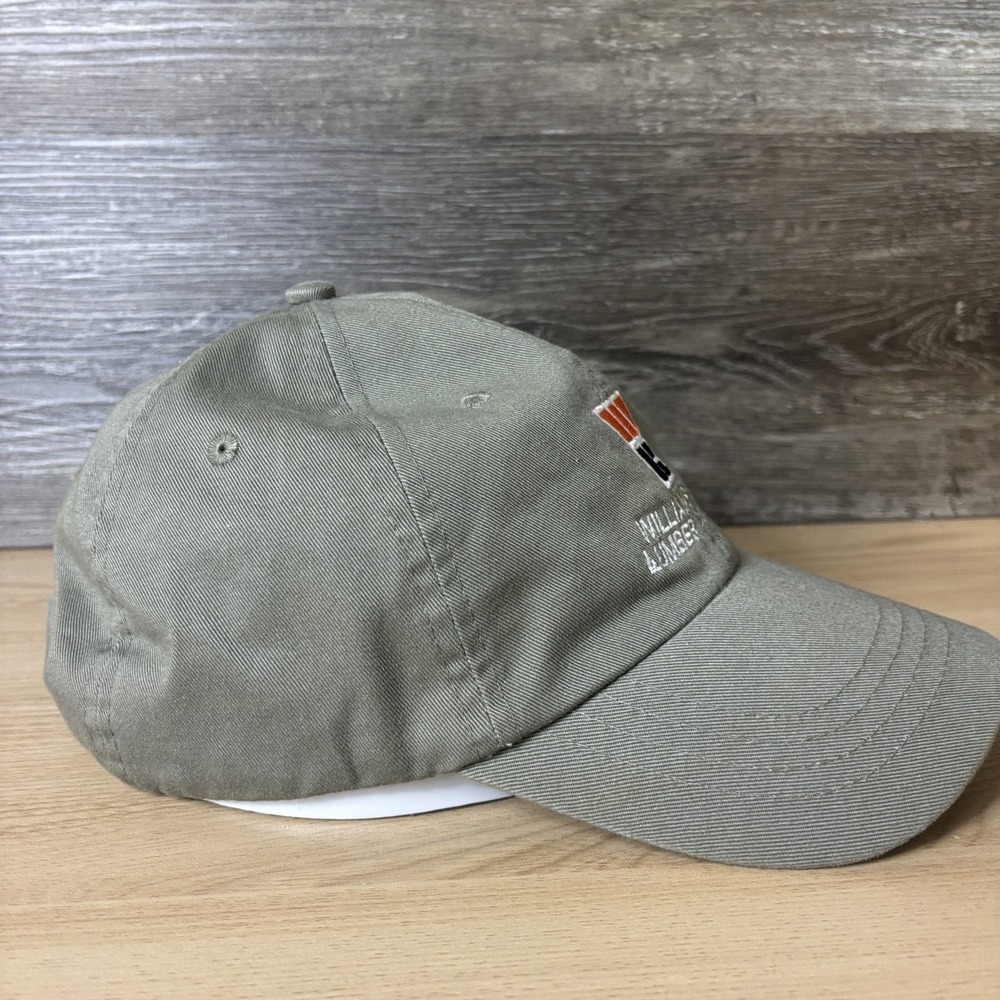 Williams Bros Lumber Company Hat Cap Strap Back Khaki Embroidered Paw Mens View 6